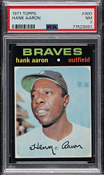 1971 Topps #400 Hank Aaron PSA NM 7