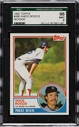 1983 Topps #498 Wade Boggs Rookie SGC MINT 96