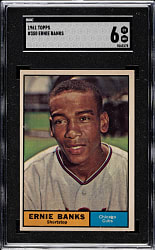 1961 Topps #350 Ernie Banks SGC EX/NM 6