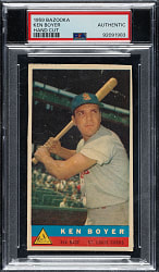 1959 Bazooka Ken Boyer PSA Authentic