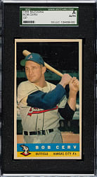 1959 Bazooka Bob Cerv Short Print SGC Authentic