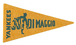 1936-1937 BF3 Felt Pennant Joe DiMaggio