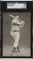 1939-1946 W462 Salutation Exhibits Joe DiMaggio SGC VG/EX+ 55