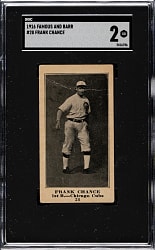 1916 M101-5 Famous and Barr #28 Frank Chance SGC GOOD 2