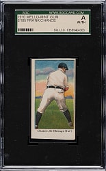 1910 E105 Mello-Mint Frank Chance SGC Authentic
