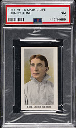 1910-1911 M116 Sporting Life Johnny Kling PSA NM 7