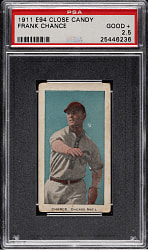 1911 E94 George Close Candy Frank Chance PSA GOOD+ 2.5