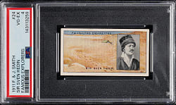 1911 F. & J. Smith "Famous Explorers" #24 Sir Sven Hedin PSA VG-EX 4