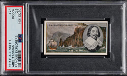 1911 F. & J. Smith "Famous Explorers" #26 Abel Tasman PSA GOOD+ 2.5