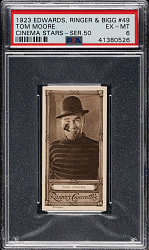 1923 Edwards, Ringer & Bigg "Cinema Stars" #49 Tom Moore PSA EX-MT 6