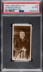 1930 J. Millhoff Co. "In The Public Eye" #18 Charlie Chaplin PSA EX-MT 6