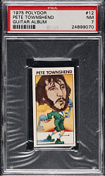 1975 Polydor Guitar Album #12 Pete Townshend PSA NM 7
