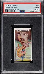 1975 Polydor Guitar Album #14 Jimi Hendrix PSA MINT 9 (OC)