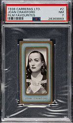 1938 Carreras Ltd. "Film Favourites" #2 Joan Crawford PSA NM 7