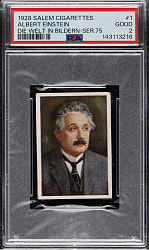 1928 Salem Cigarettes Die Welt in Bildern #1 Albert Einstein PSA GOOD 2