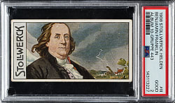 1908 Stollwerck Helden #111 Benjamin Franklin PSA GOOD 2