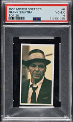 1963 Mister Softee's "Top 20" #6 Frank Sinatra PSA VG-EX 4