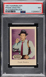 1957 Namnbilder Autografbilder Frank Sinatra PSA NM 7