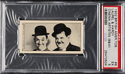 1932 British American Tobacco "Cinema Artistes" #6 Laurel & Hardy PSA EX 5