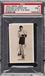1923 Union Jack "Monarchs Of The Ring" Boxing #4 Georges Carpentier PSA NM+ 7.5