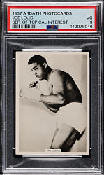1937 Ardath Photocards Series of Topical Interest Boxing Joe Louis PSA VG 3