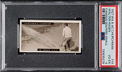 1927 W. A. & A. C. Churchman "Famous Golfers" (Small) #14 Walter Hagen PSA VG-EX 4