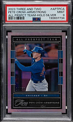 2023 Panini Three and Two All Prospect Team #APTPCA Pete Crow-Armstrong Holo Silver PSA MINT 9