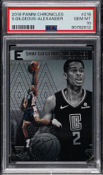 2018 Panini Chronicles Basketball #216 Shai Gilgeous-Alexander PSA GEM MINT 10