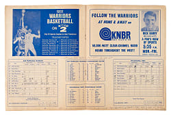 April 24, 1967 NBA Championship Game 6 (Philadelphia 76ers vs. San Francisco Warriors) Program - Scored with Wilt Chamberlain in Lineup