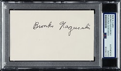 Bronko Nagurski Signed Index Card - PSA/DNA