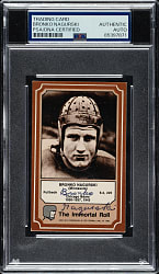 Signed 1975 Fleer Immortals #3 Bronko Nagurski - PSA/DNA