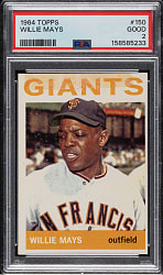 1964 Topps #150 Willie Mays PSA GOOD 2