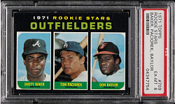 1971 Topps #709 Dusty Baker/Don Baylor Rookie PSA EX-MT 6