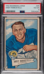1952 Bowman Small Football #85 Andy Robustelli PSA VG-EX 4