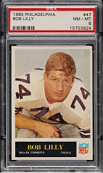 1965 Philadelphia Football #47 Bob Lilly PSA NM-MT 8