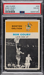 1961-1962 Fleer Basketball #49 Bob Cousy In Action PSA VG-EX 4