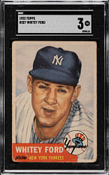 1953 Topps #207 Whitey Ford SGC VG 3