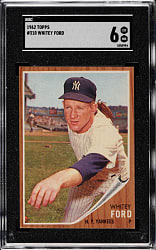 1962 Topps #310 Whitey Ford SGC EX/NM 6