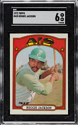 1972 Topps #435 Reggie Jackson SGC EX/NM 6