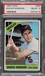 1966 Topps #390 Brooks Robinson PSA NM-MT 8