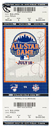 July 16, 2013 All-Star Game Full Ticket - Signed by Rickey Henderson