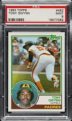 1983 Topps #482 Tony Gwynn Rookie PSA MINT 9