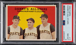 1959 Topps #17 Thomas/Murtaugh/Kluszewski PSA NM-MT 8