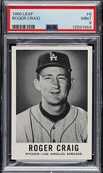 1960 Leaf #8 Roger Craig PSA MINT 9