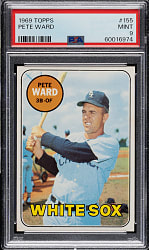 1969 Topps #155 Pete Ward PSA MINT 9