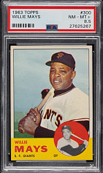 1963 Topps #300 Willie Mays PSA NM-MT+ 8.5