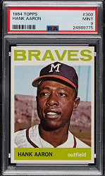 1964 Topps #300 Hank Aaron PSA MINT 9