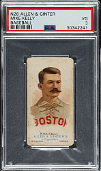 1888 N28 Allen & Ginter Mike "King" Kelly PSA VG 3