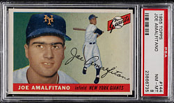1955 Topps #144 Joe Amalfitano PSA NM-MT 8