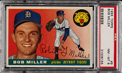 1955 Topps #9 Bob Miller PSA NM-MT 8